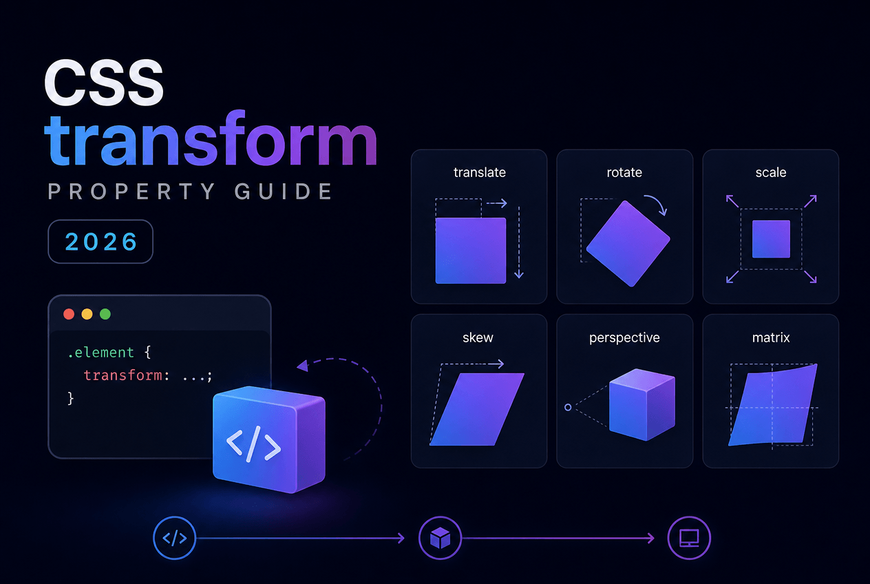 CSS Transform Property: translate, scale, rotate, skew Explained (2026)